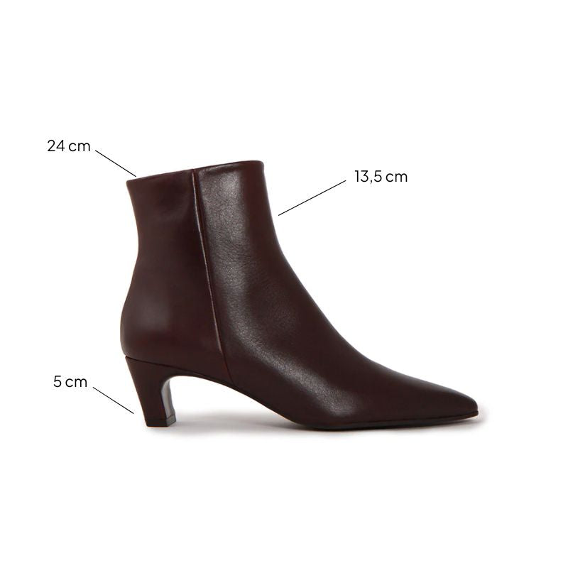 ELIZA II SOFT PRUNA ANKLE BOOTS