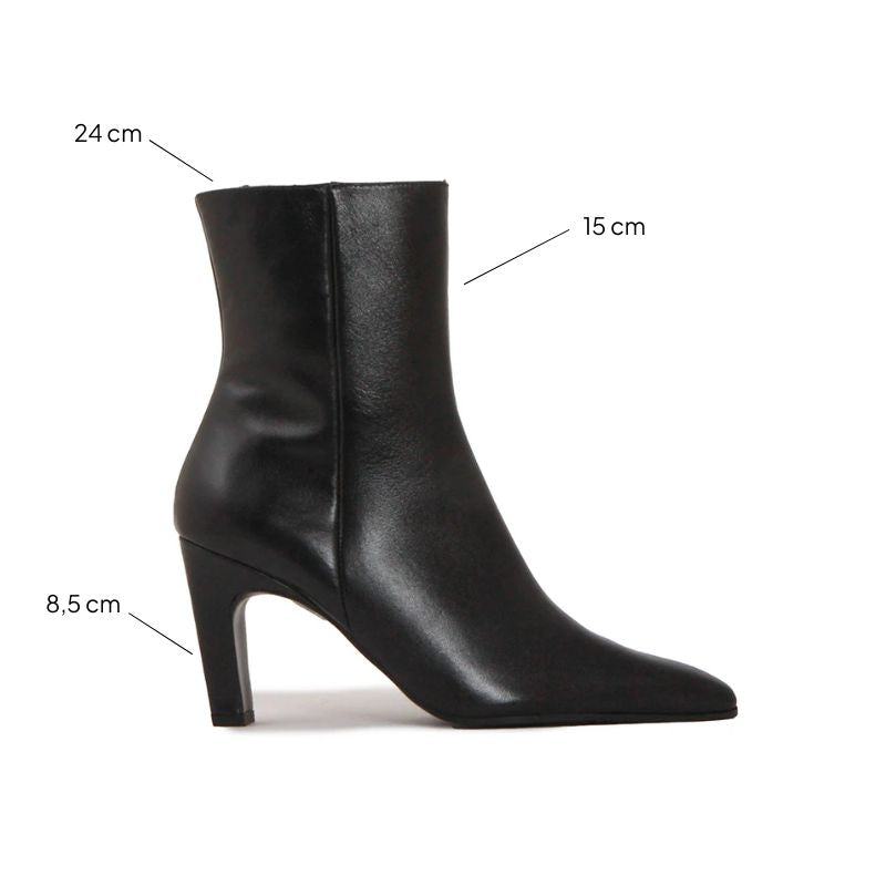 ARIA SOFT BLACK ANKE BOOTS