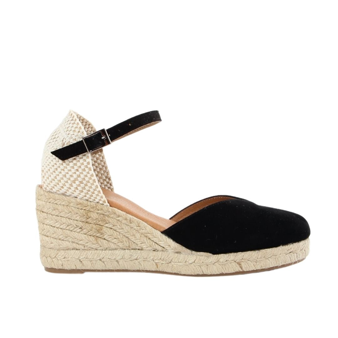 PENELOPE SOFT BLACK PLATFORM ESPADRILLES