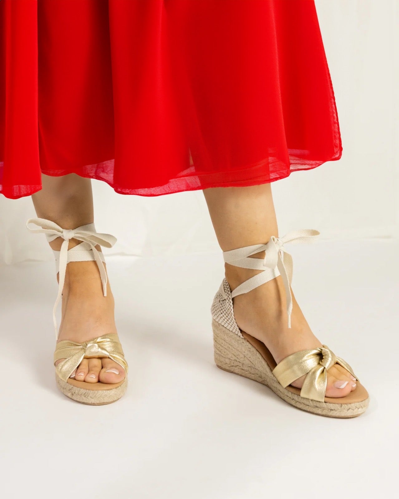 LOLA LOW PLATINO PLATFORM ESPADRILLES