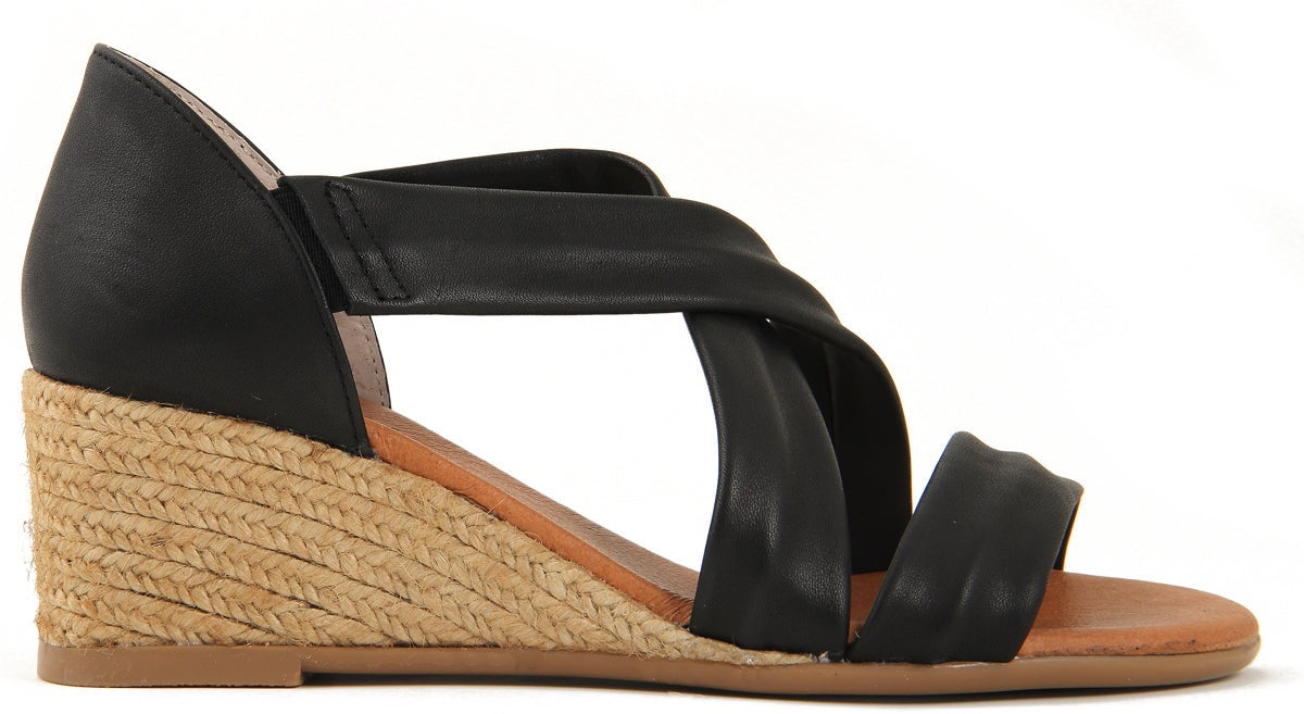 ISABEL SOFT BLACK PLATFORM ESPADRILLES