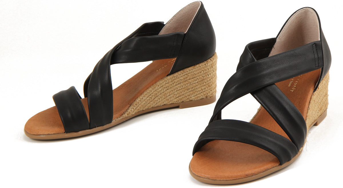 ISABEL SOFT BLACK PLATFORM ESPADRILLES