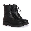 MAIHARI SOFT LEATHER BLACK BOOTS