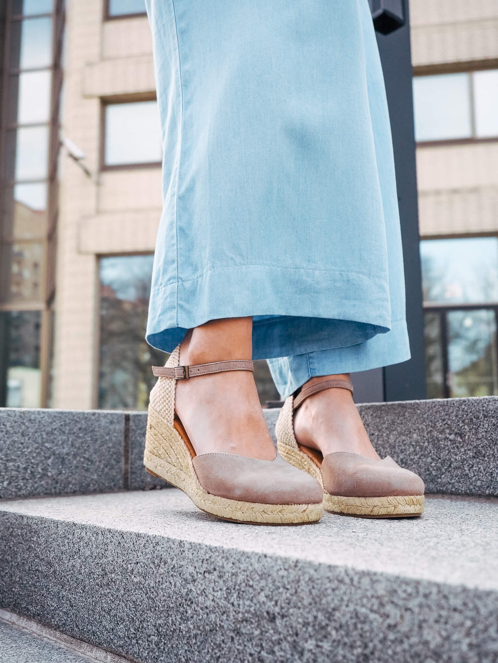 PENELOPE GREY MOKKAESPADRILLET - Shoes Like Candy