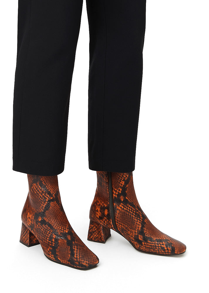 AMARA PITON BRANDY ANKLE BOOTS