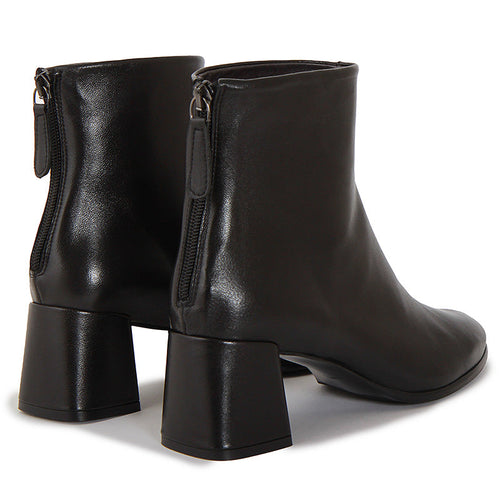CECILE SOFT BLACK ANKLE BOOTS