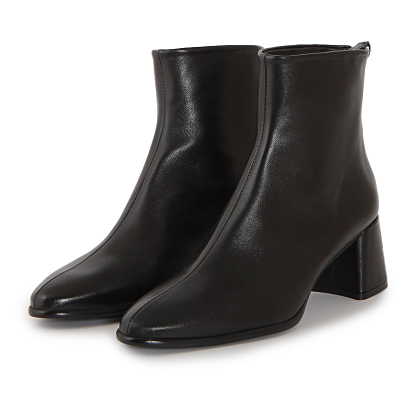 CECILE SOFT BLACK ANKLE BOOTS