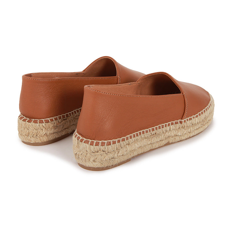 CELIA CHESTNUT PLATFORM ESPADRILLES