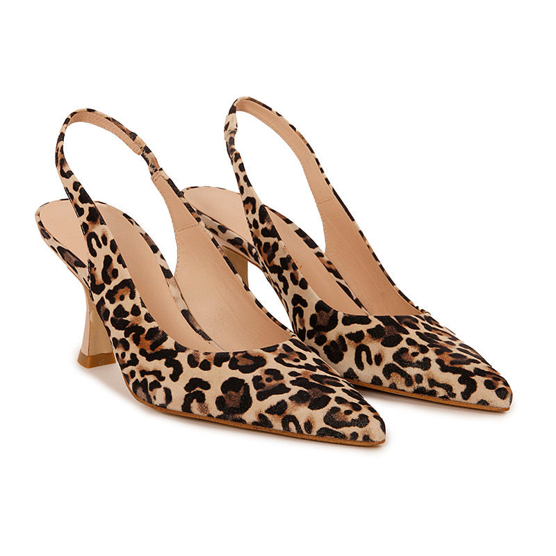 SLINGBACK JAGUAR KAMEL HEELS