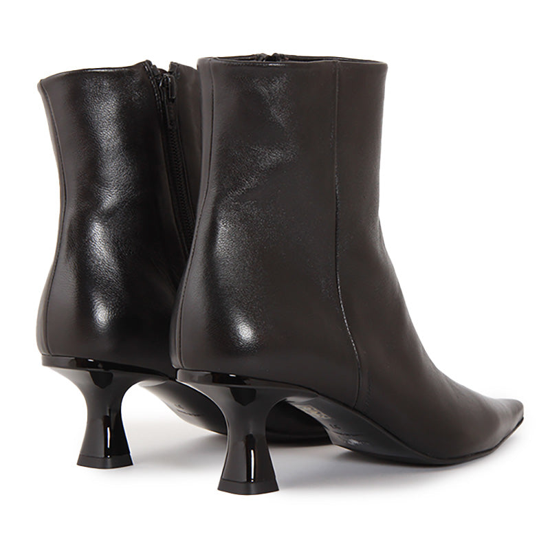 SELENA SOFT BLACK ANKLE BOOTS
