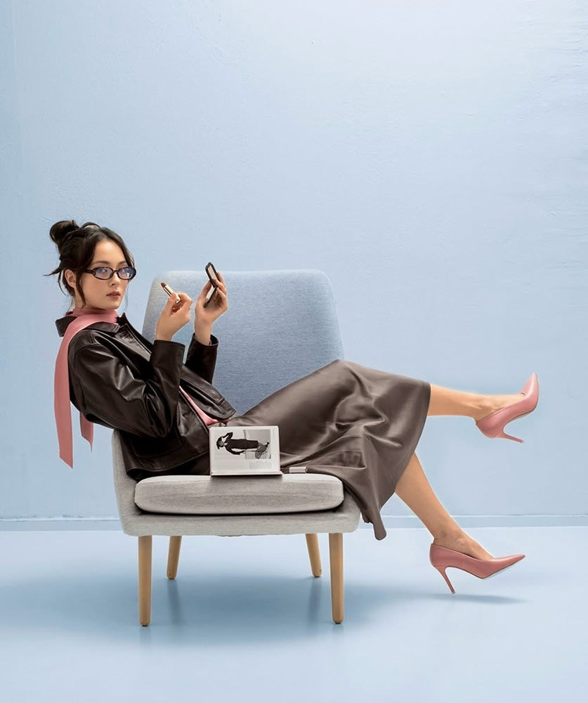 SCARLET SOFT LEATHER CANDY PINK HEELS