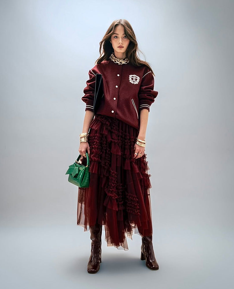 LUCE SOFT SHINY WINE RED BOOTS