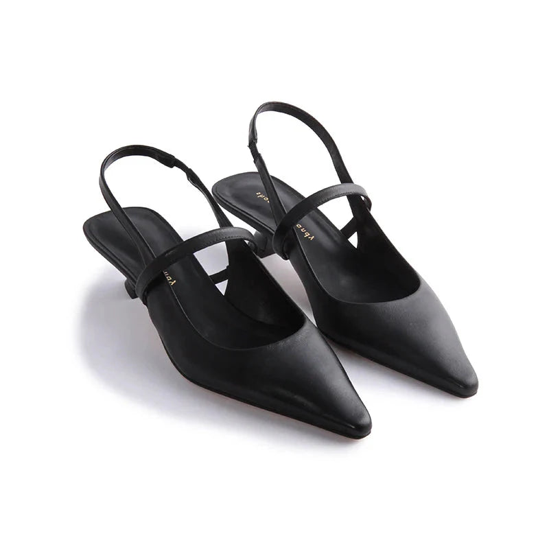 SLC CLEO SOFT BLACK HEELS