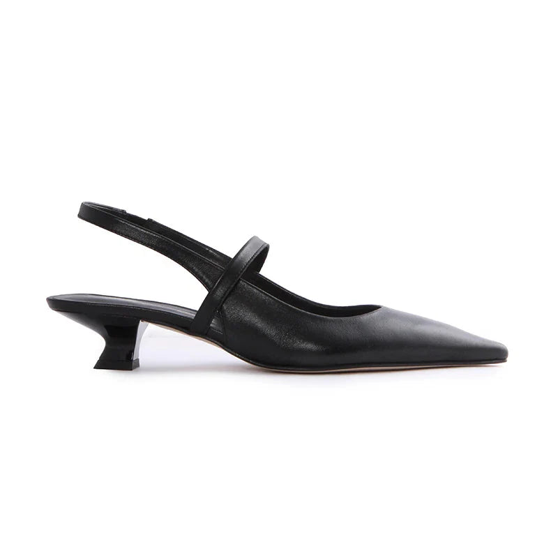 SLC CLEO SOFT BLACK HEELS