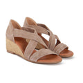ISABEL SOFT GREIGE PLATFORM ESPADRILLES