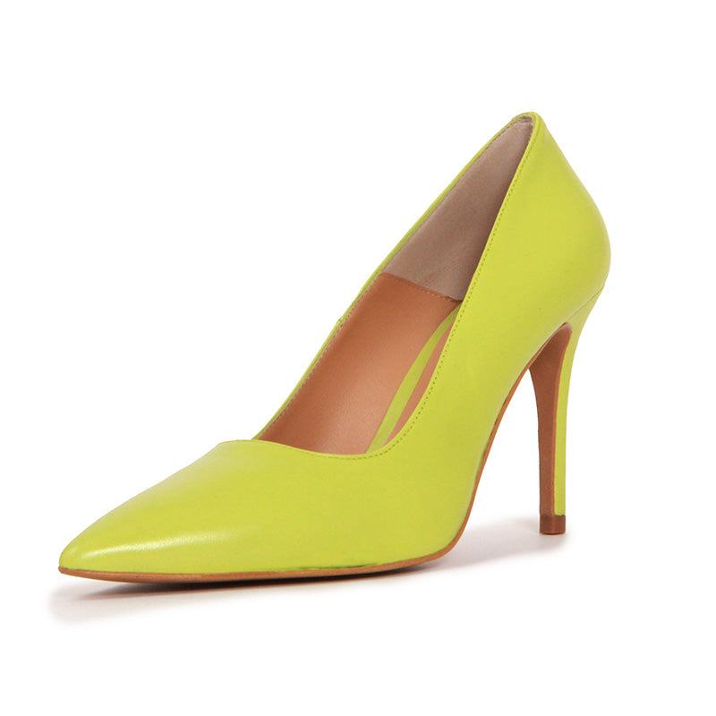 SCARLET SOFT LEATHER KIWI HEELS