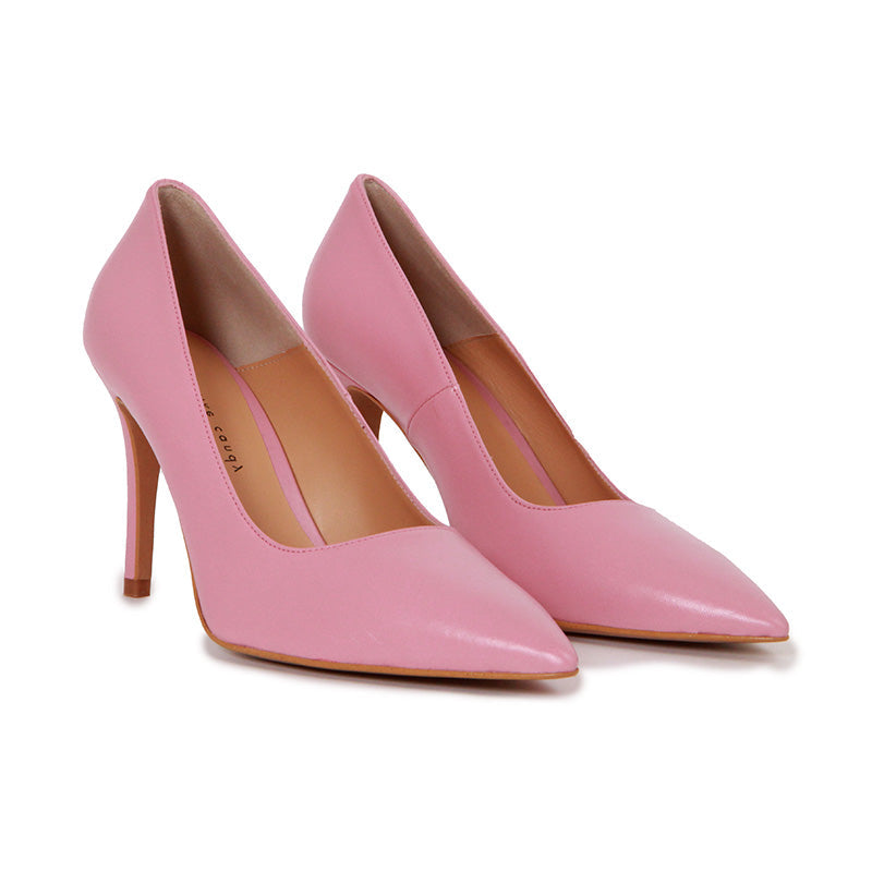 SCARLET SOFT LEATHER CANDY PINK HEELS