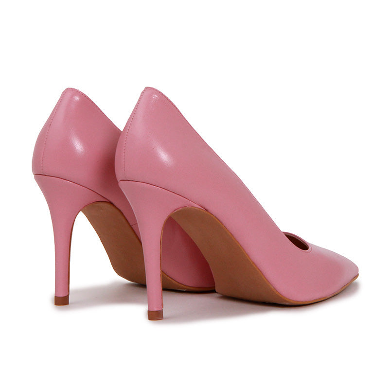 SCARLET SOFT LEATHER CANDY PINK HEELS