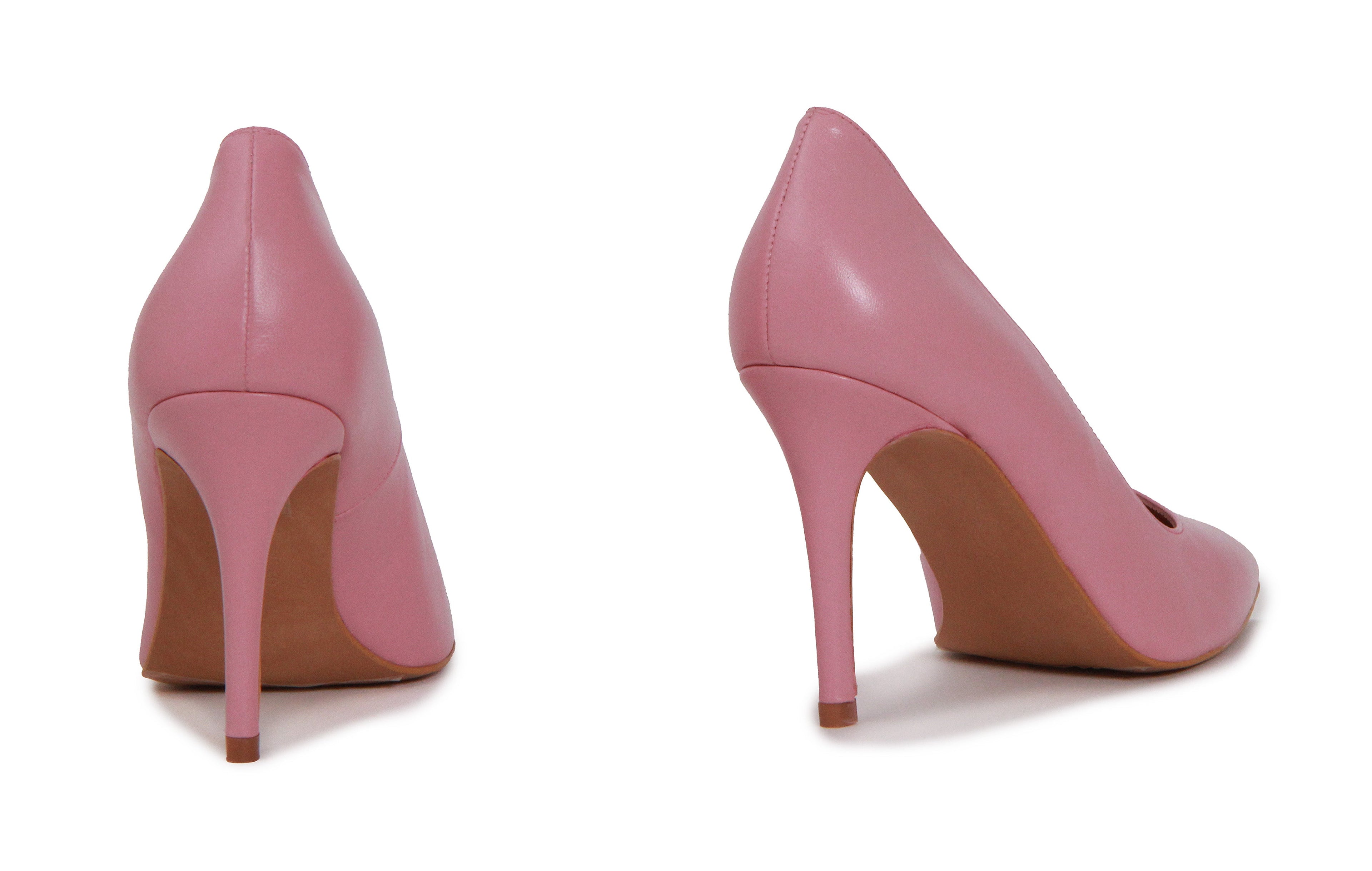 SCARLET SOFT LEATHER CANDY PINK HEELS