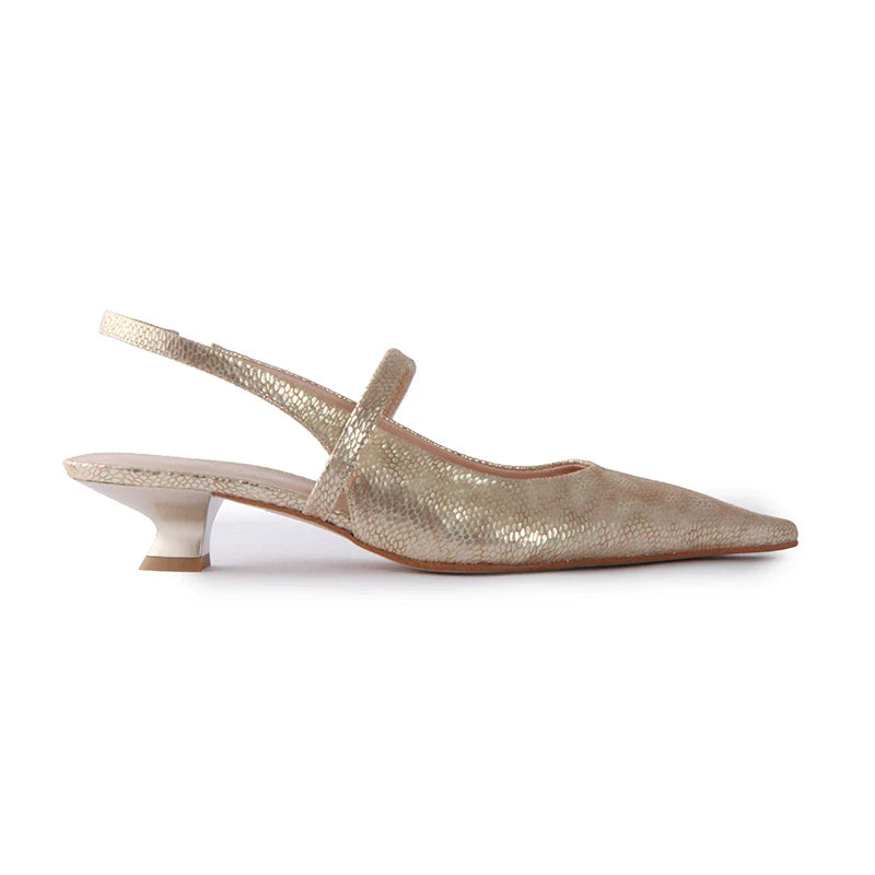 SLC CLEO SOFT PLATINO HEELS