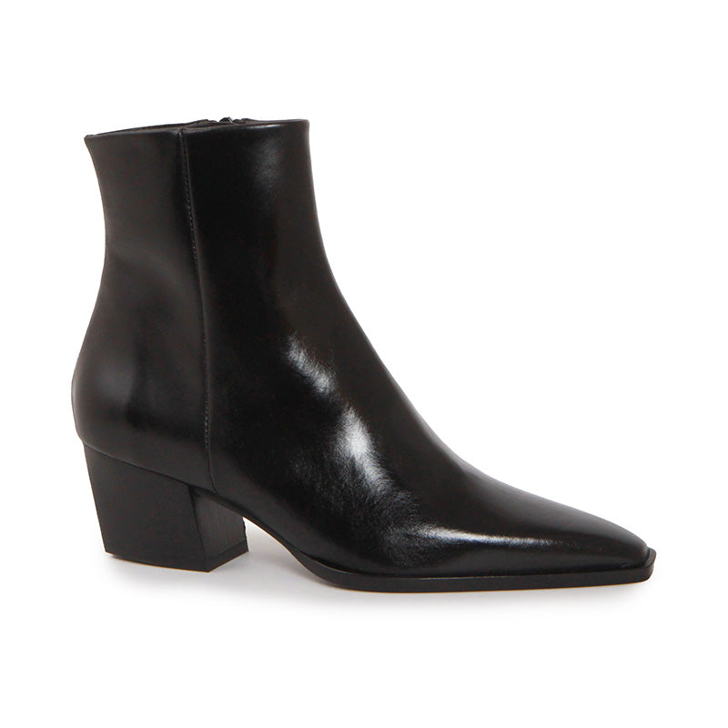 ELIZA LUX BLACK ANKLE BOOTS