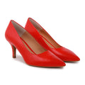 SOPHIA SOFT LEATHER LIPSTICK RED HEELS