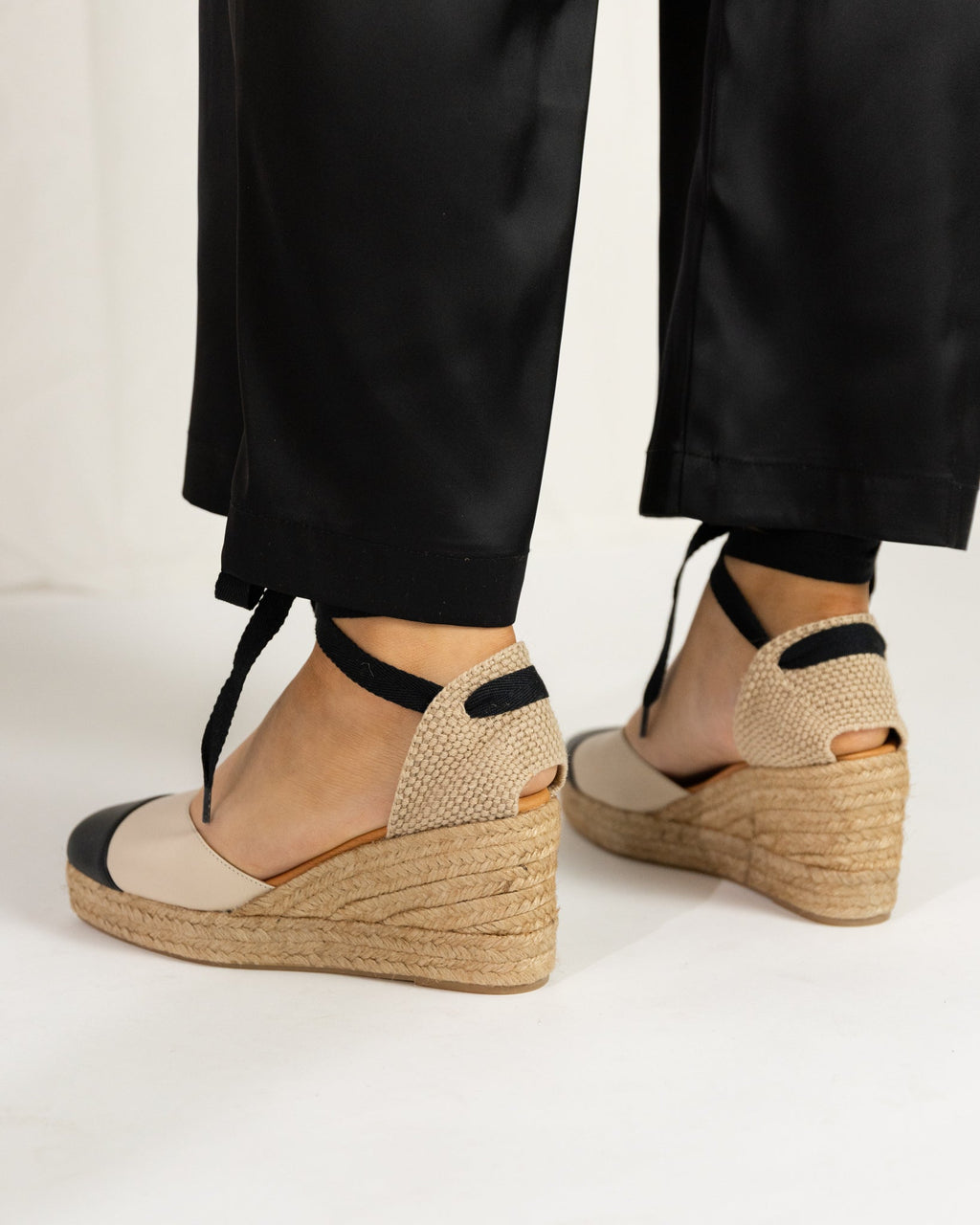 CHANEL SOFT IVORY PLATFORM ESPADRILLES