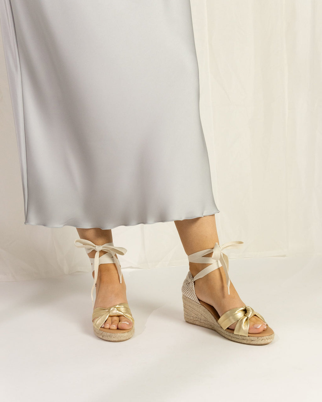 LOLA LOW PLATINO PLATFORM ESPADRILLES