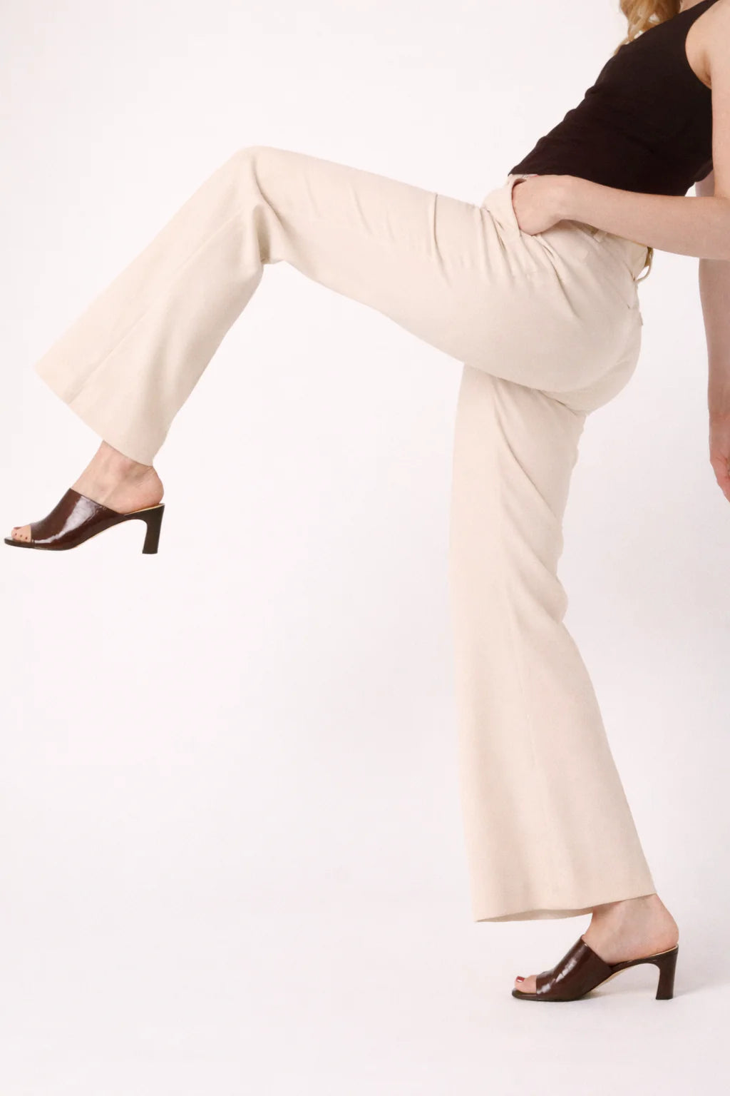 SLC MULE SOFT SHINY CHOCO MULES