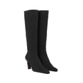 SAL BLACK TEXTIL STRETCH BOOTS